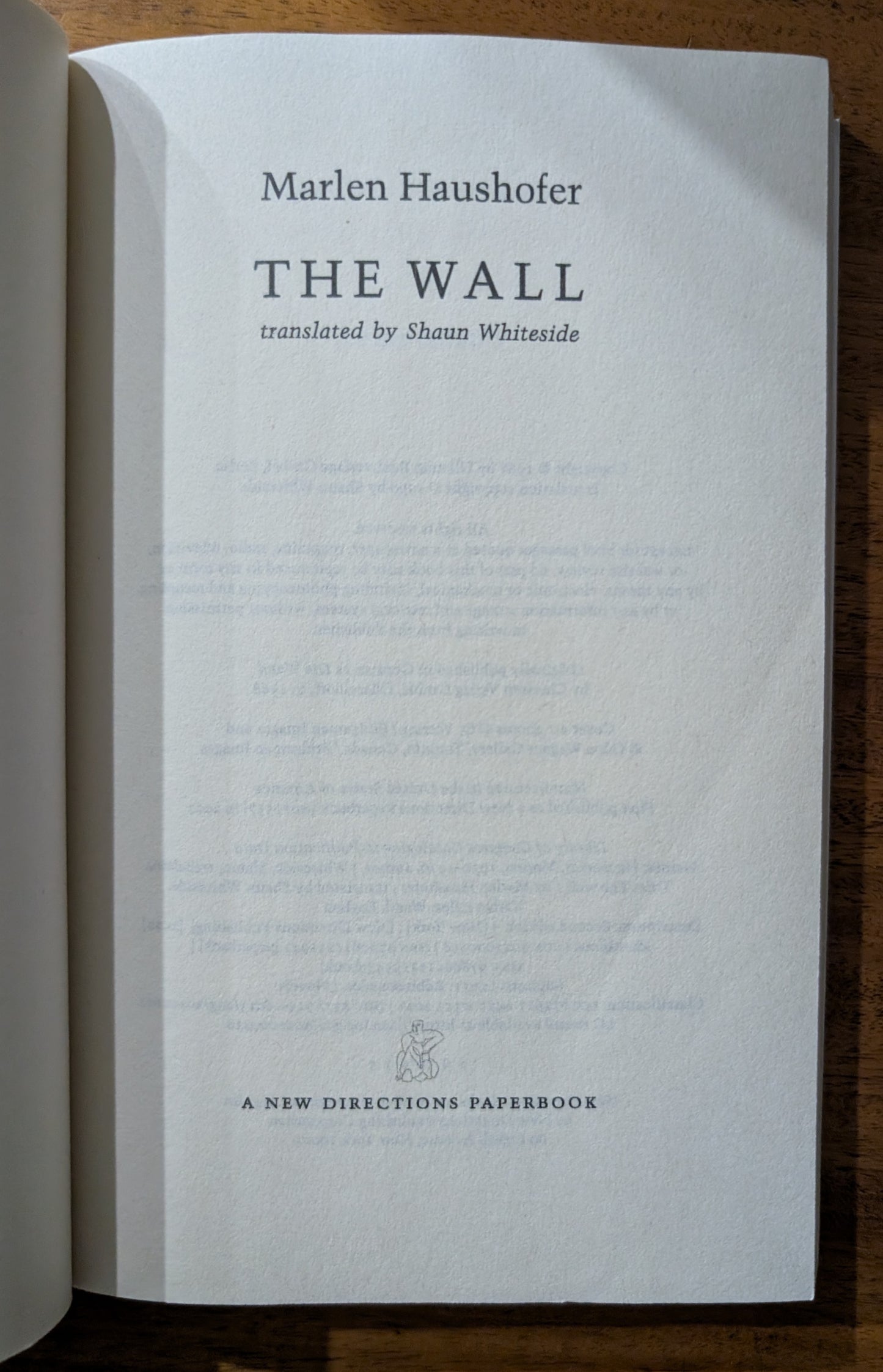 The Wall by Marlen Haushofer
