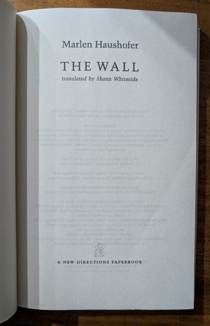 The Wall by Marlen Haushofer