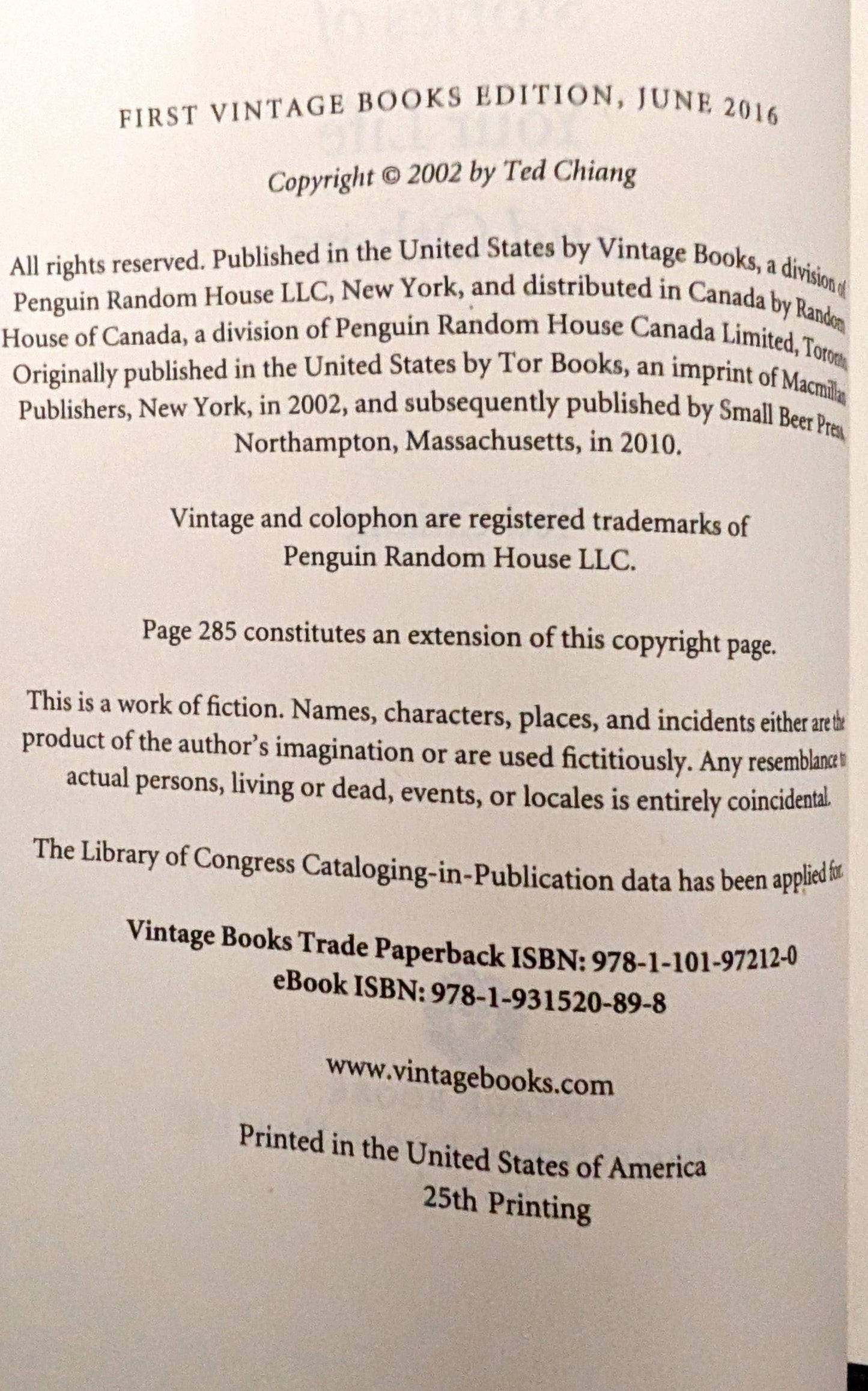 Stories of Your Life and Others by Ted Chiang