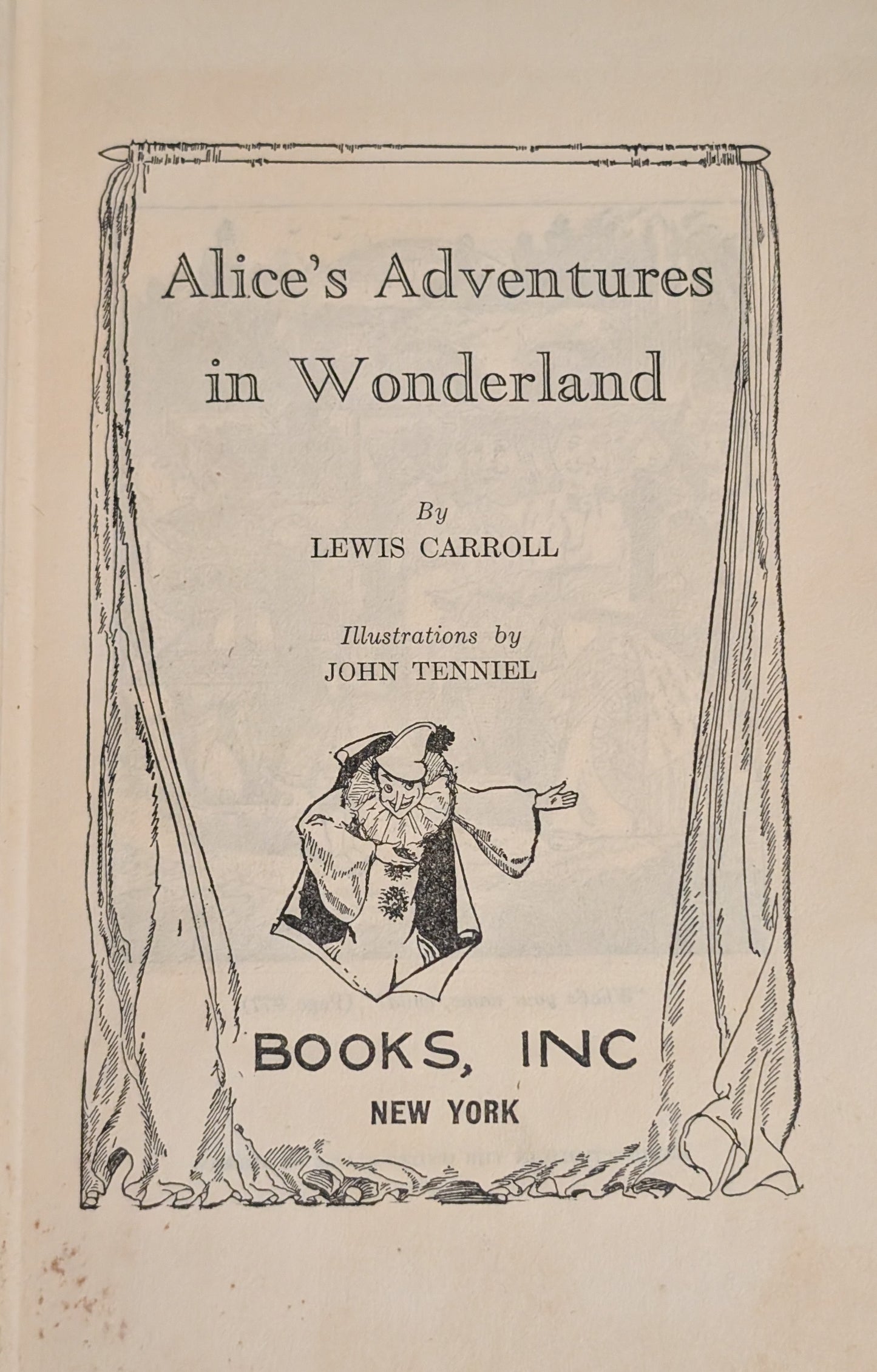 Alice's Adventures in Wonderland by Lewis Carroll