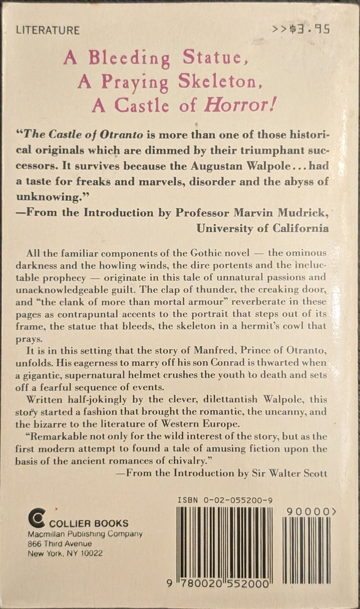 The Castle of Otranto by Horace Walpole