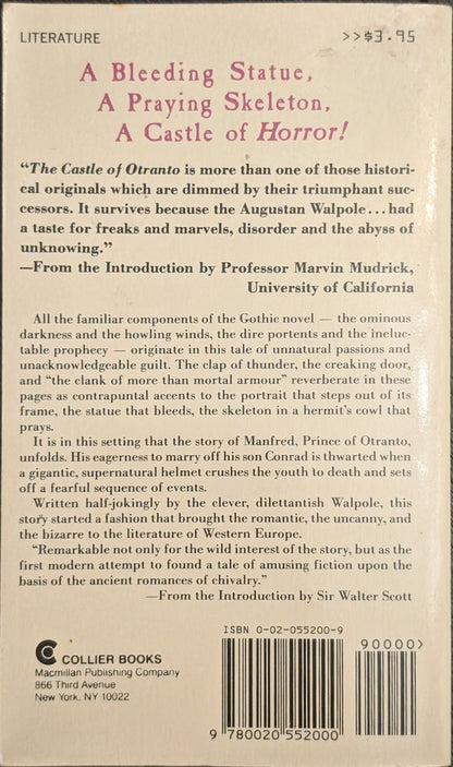 The Castle of Otranto by Horace Walpole