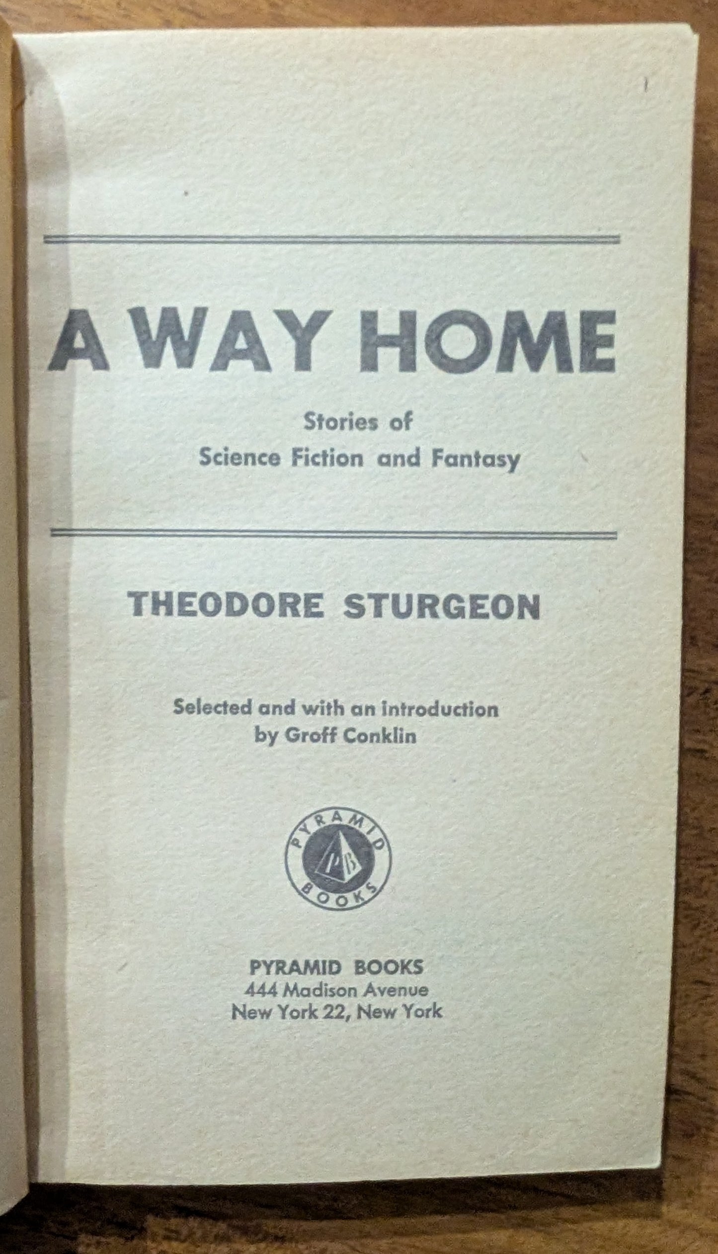 A Way Home by Theodore Sturgeon