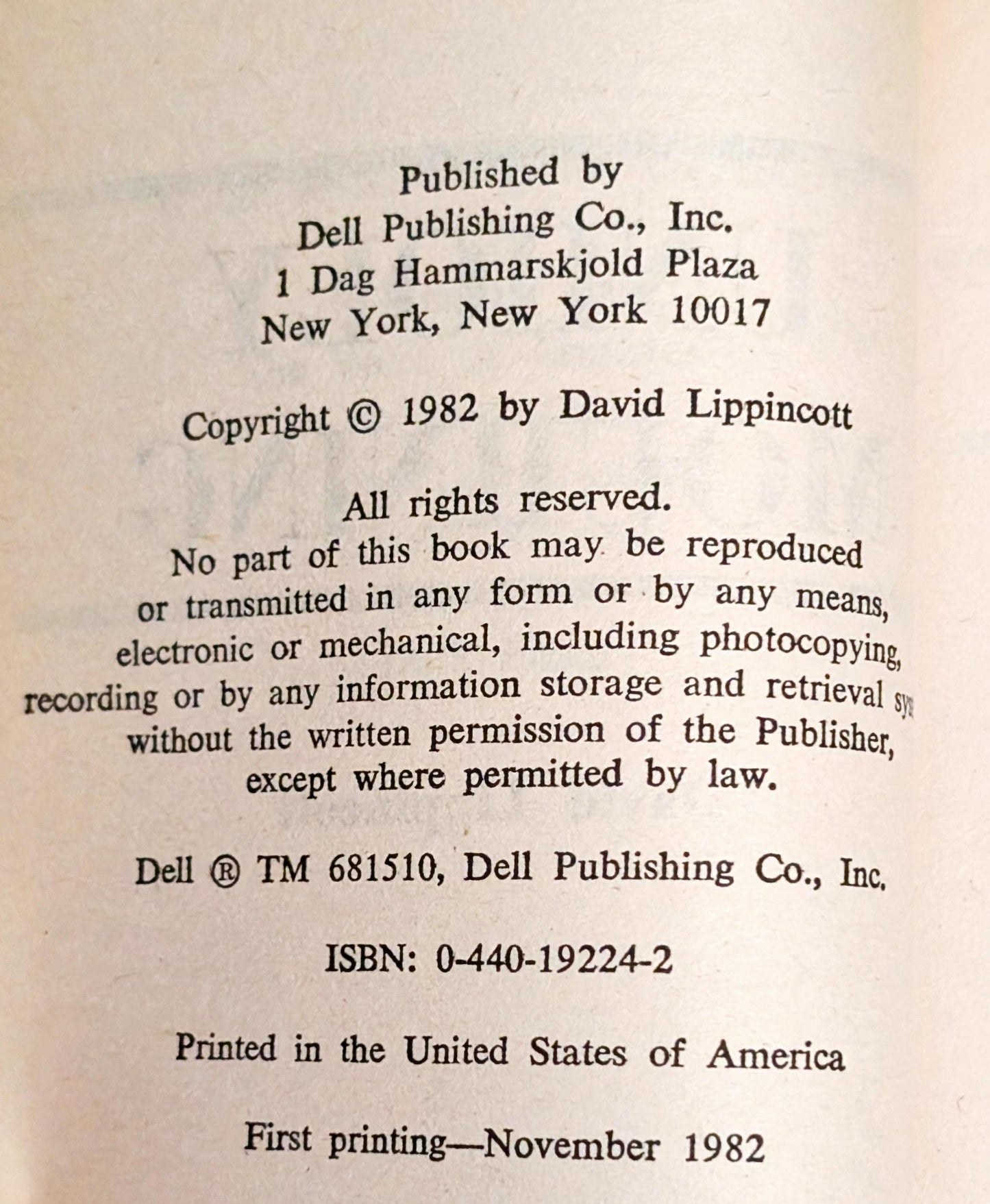 Unholy Mourning by David Lippincott