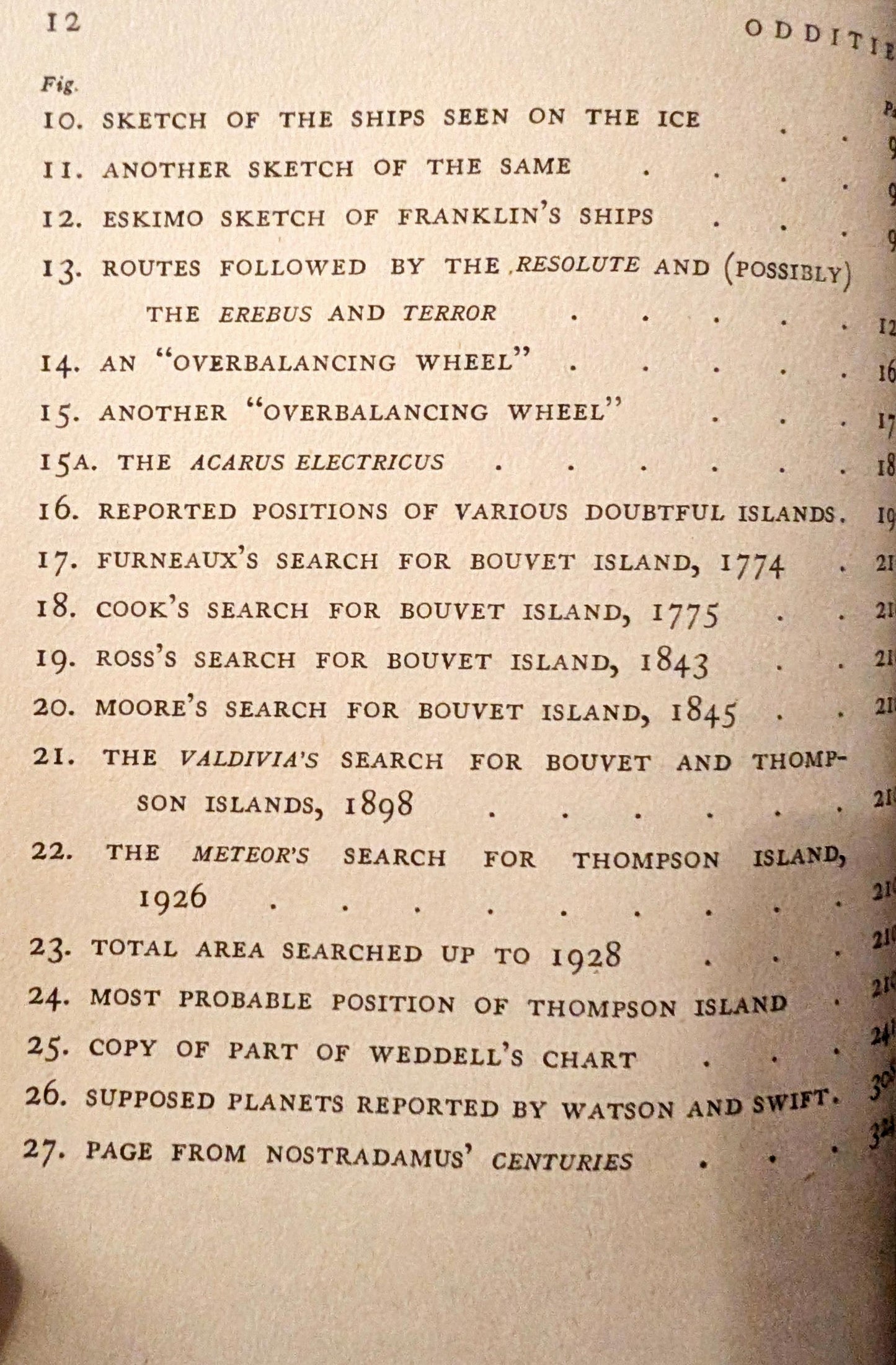 Oddities: A Book of Unexplained Facts by Rupert T. Gould