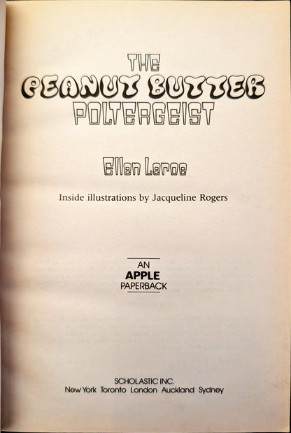 Peanut Butter Poltergeist by Ellen Leroe