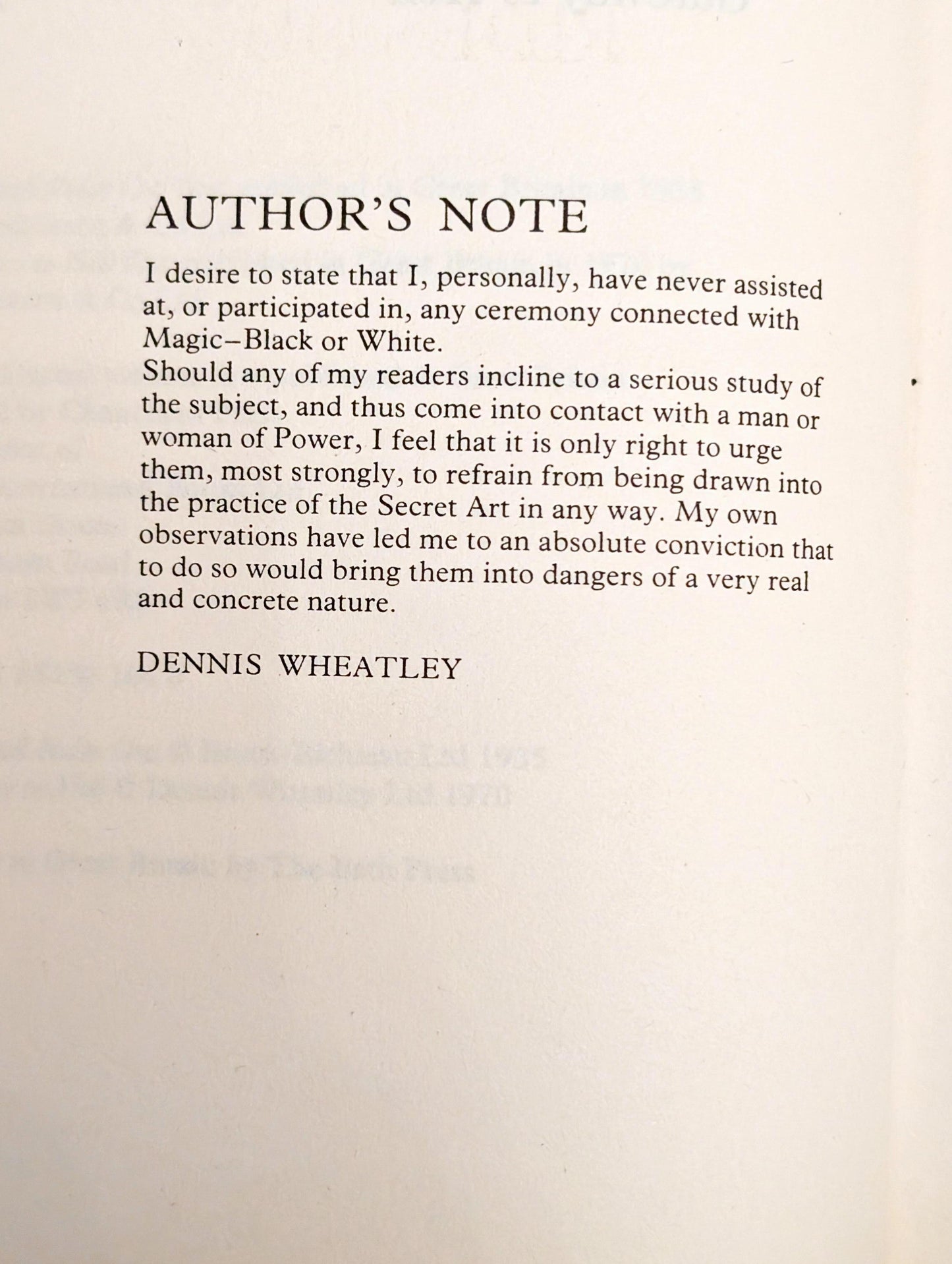 The Devil Rides Out and Gateway to Hell by Dennis Wheatley