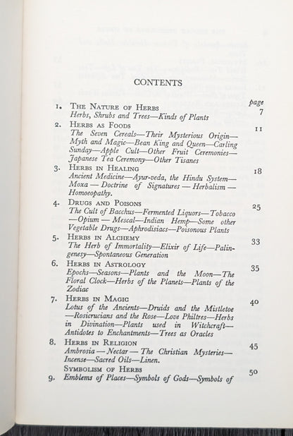The Occult Properties of Herbs by W.B Crow