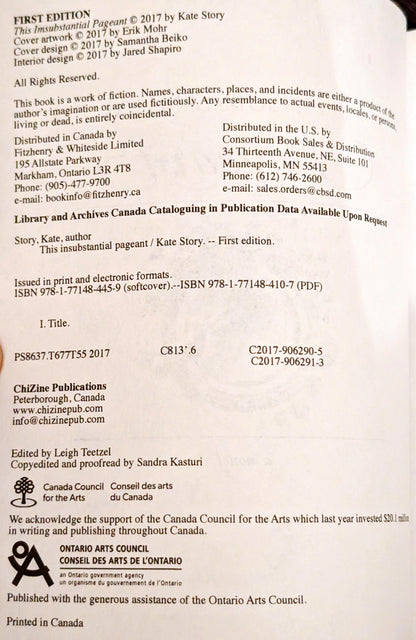 The Insubstantial Pageant by Kate Story (Signed)