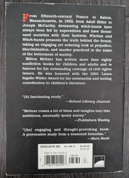 Witches and Witch-hunts: A History of Persecution by Milton Meltzer