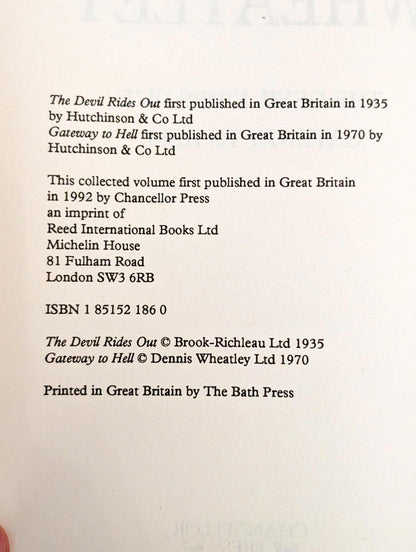 The Devil Rides Out and Gateway to Hell by Dennis Wheatley