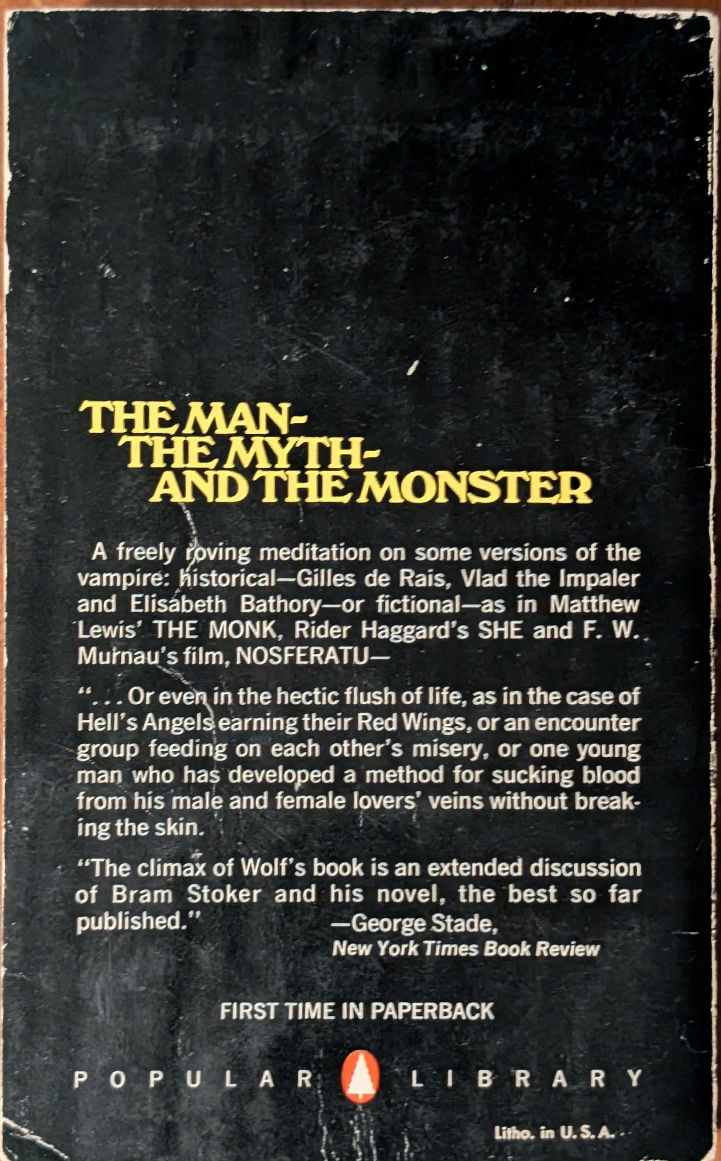 A Dream of Dracula: In Search of the Living Dead by Leonard Wolf