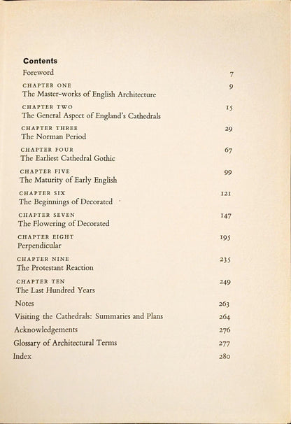 The Cathedrals of England by Alec Clifton-Taylor