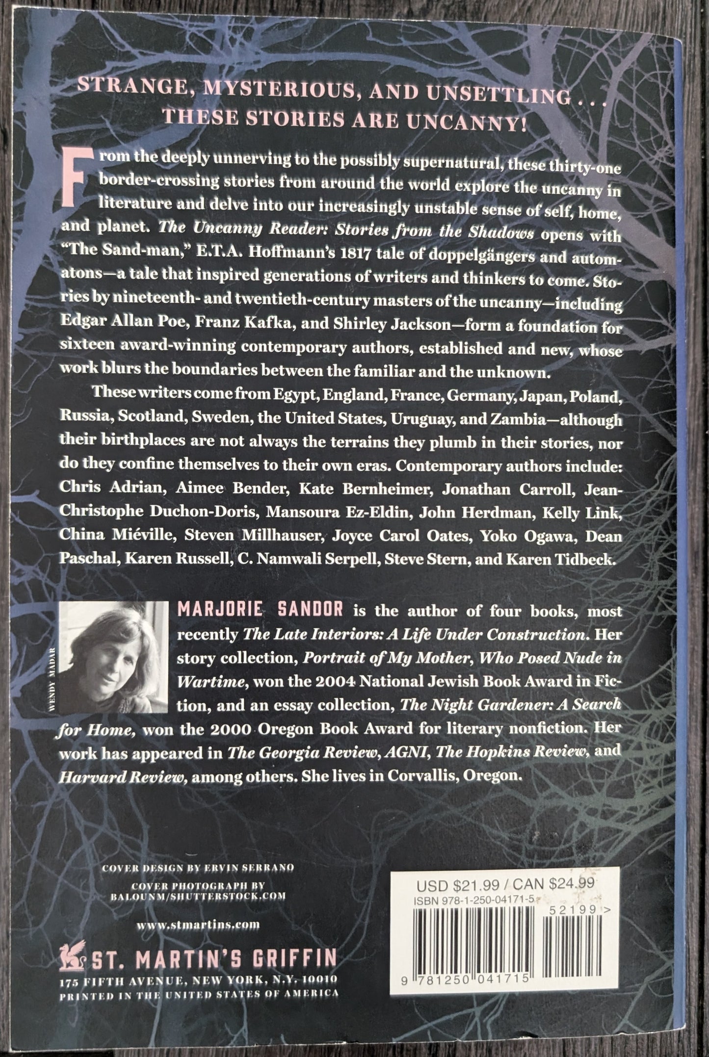 The Uncanny Reader: Stories from the Shadows edited by Marjorie Sandor