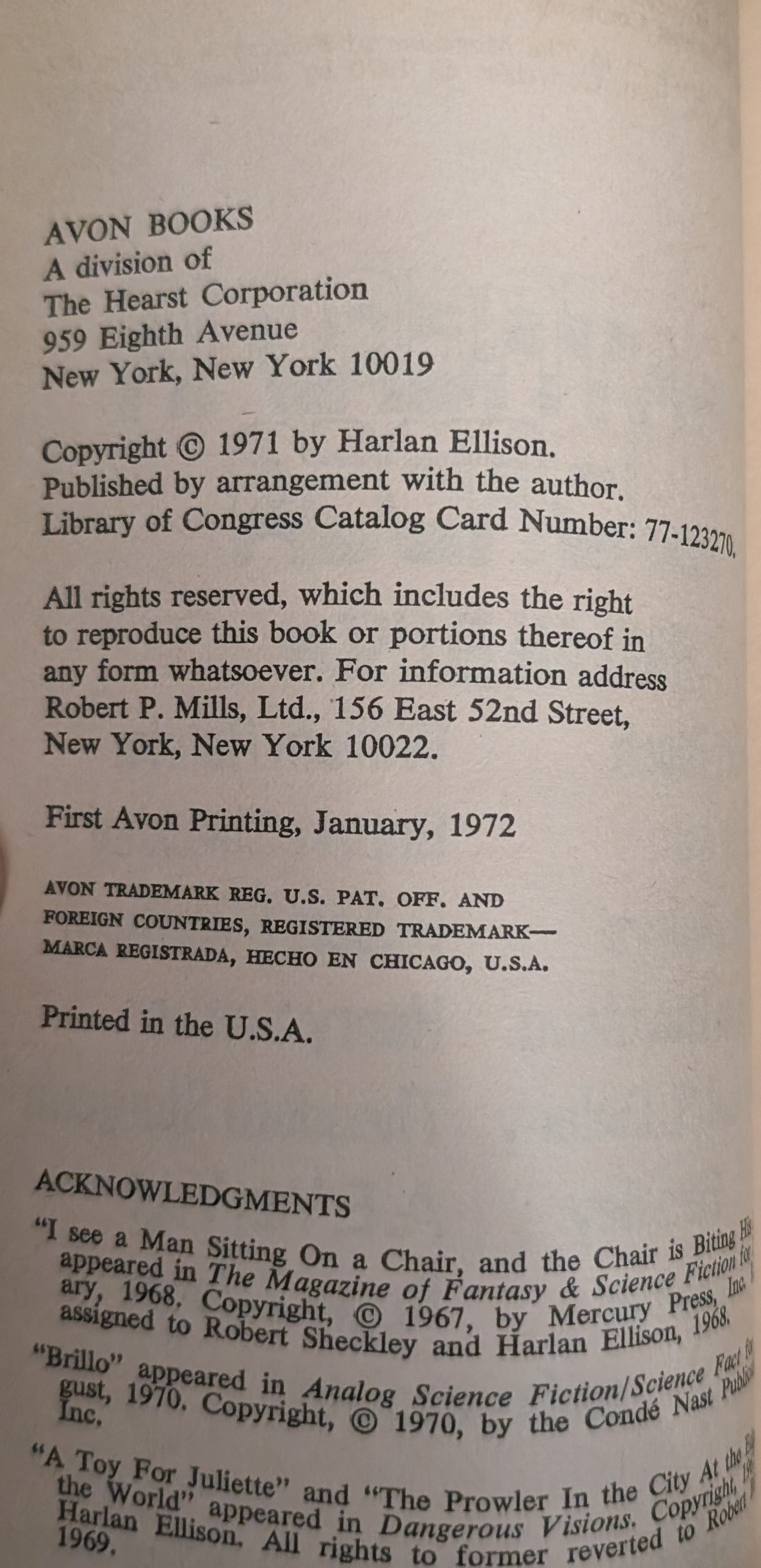 Partners in Wonder edited by Harlan Ellison and Other Wild Talents