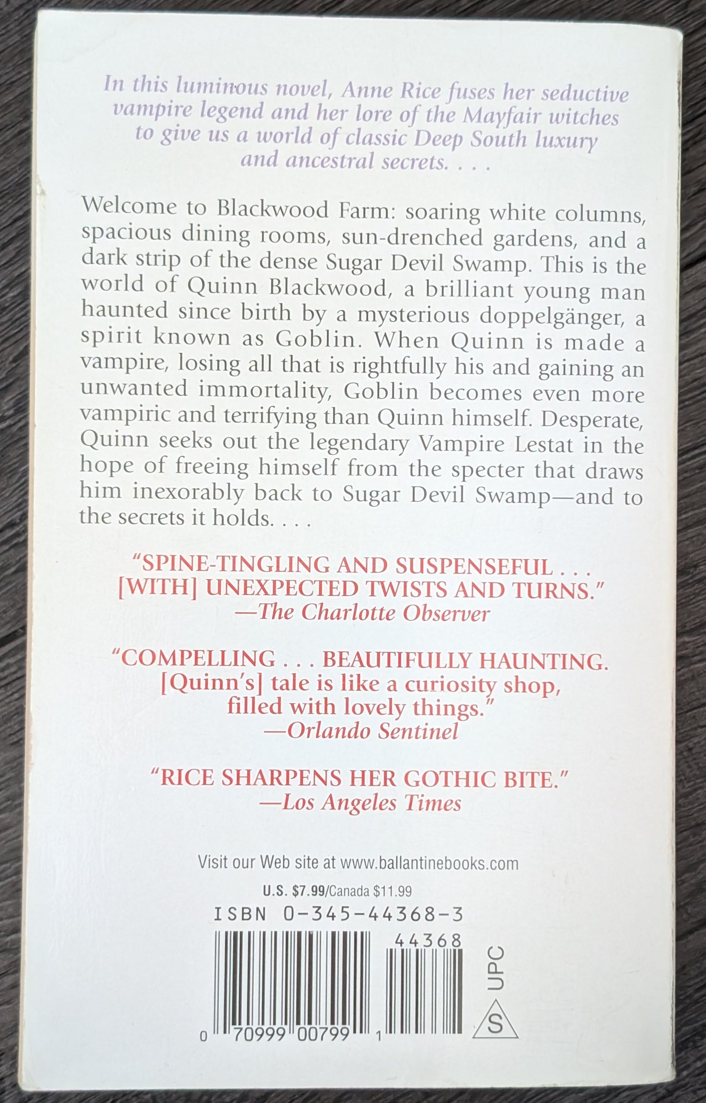 Blackwood Farm by Anne Rice