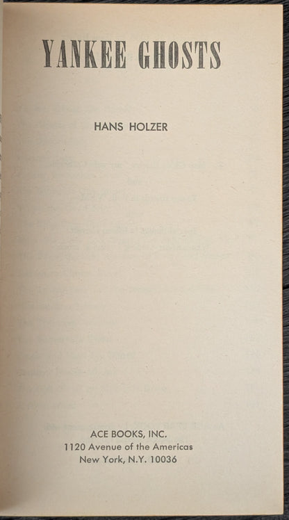 Yankee Ghosts by Hans Holzer