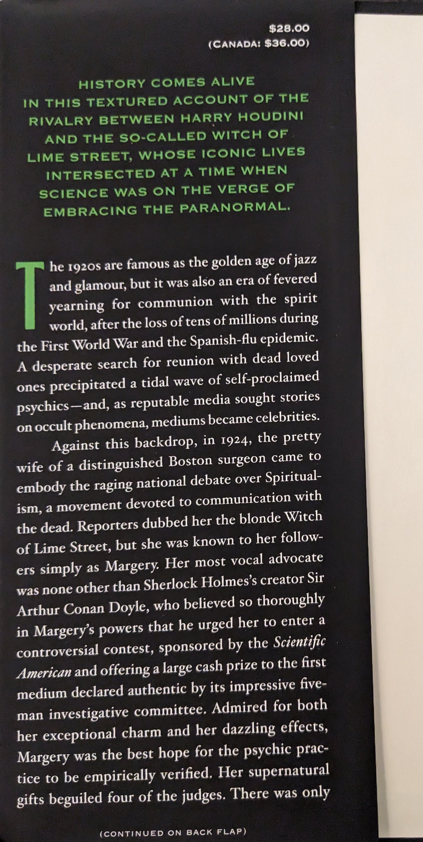 The Witch of Lime Street: Sèances, Seduction and Houdini in the Spirit World by David Jaher