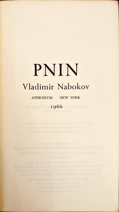 Pnin by Vladimir Nabokov