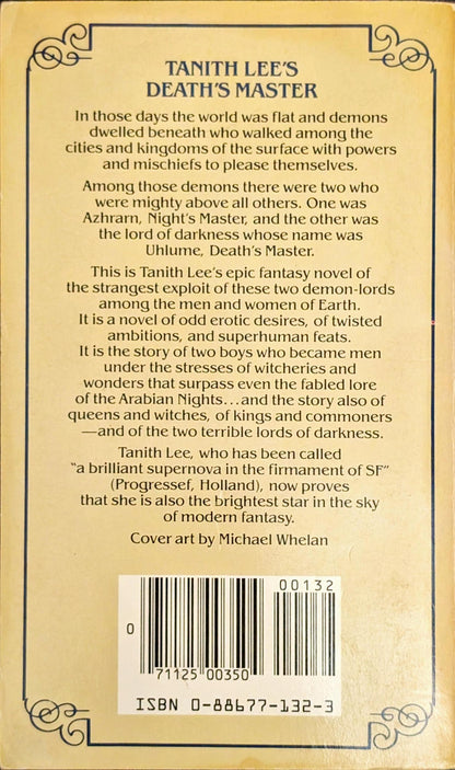 Death's Master: Tales from the Flat Earth Book Two by Tanith Lee