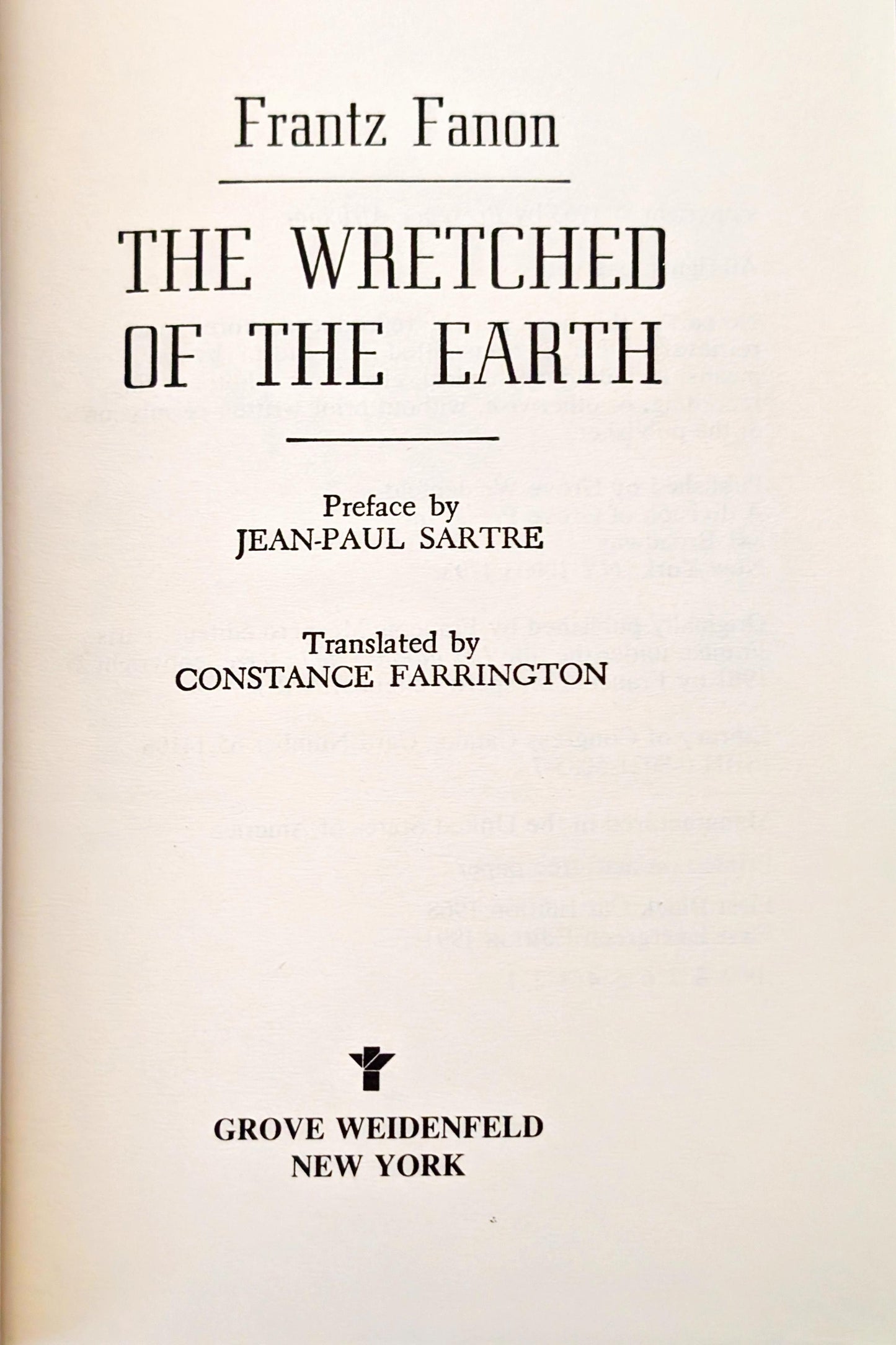 The Wretched of the Earth by Frantz Fanon