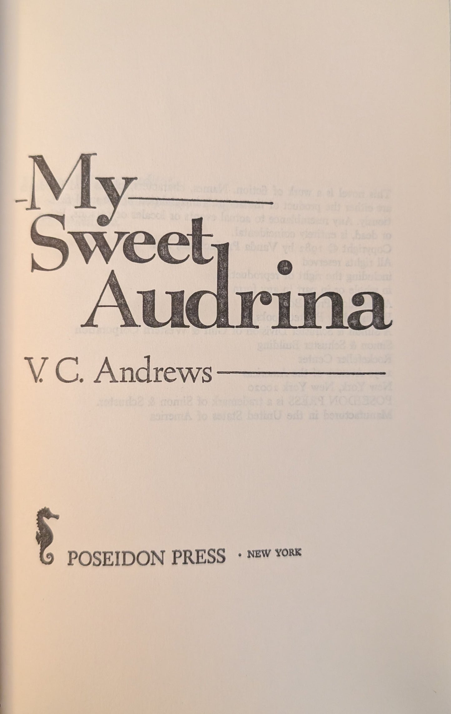 My Sweet Audrina by V.C Andrews