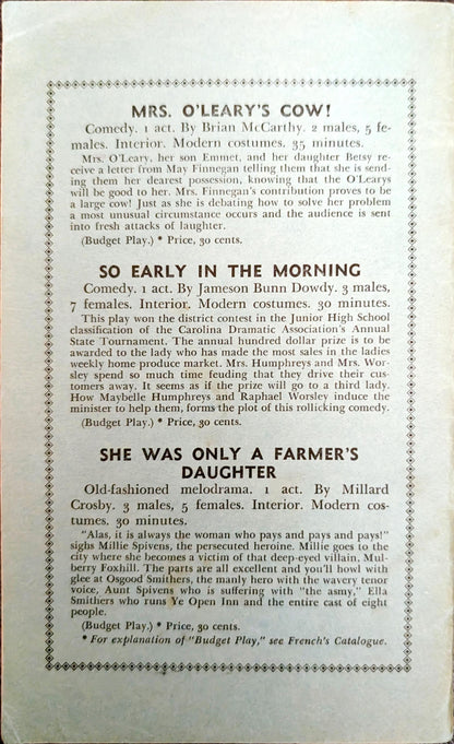 A Ghostly Evening: A Merry Comedy in One Act by Grace Barney