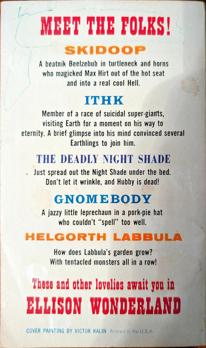 Ellison Wonderland by Harlan Ellison (Signed)