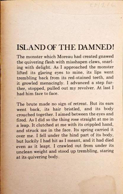The Island of Dr. Moreau by H.G Wells