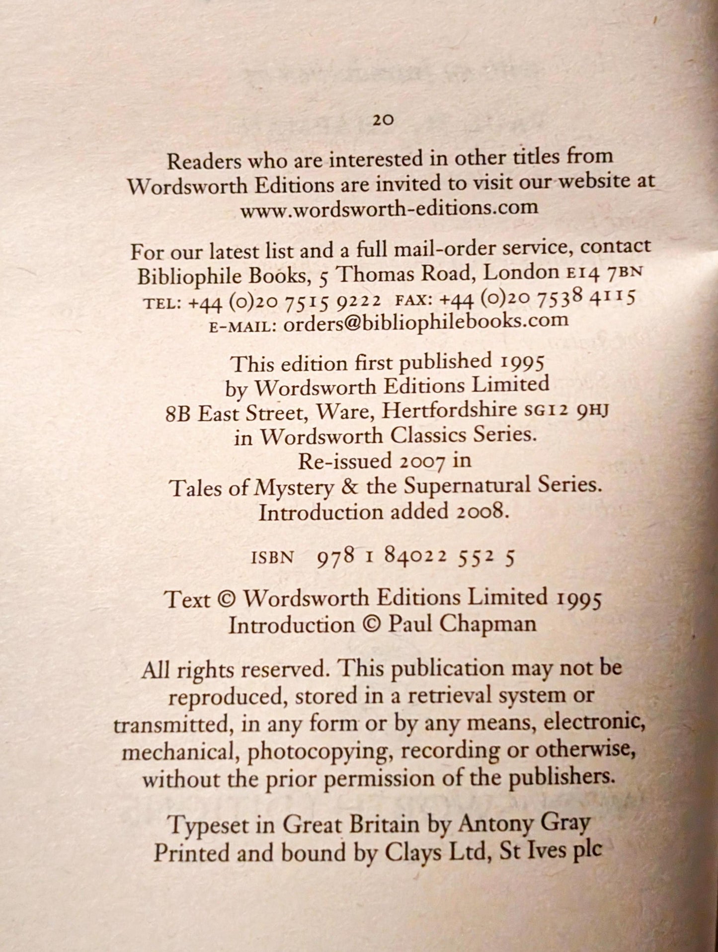 In a Glass Darkly by Sheridan Le Fanu