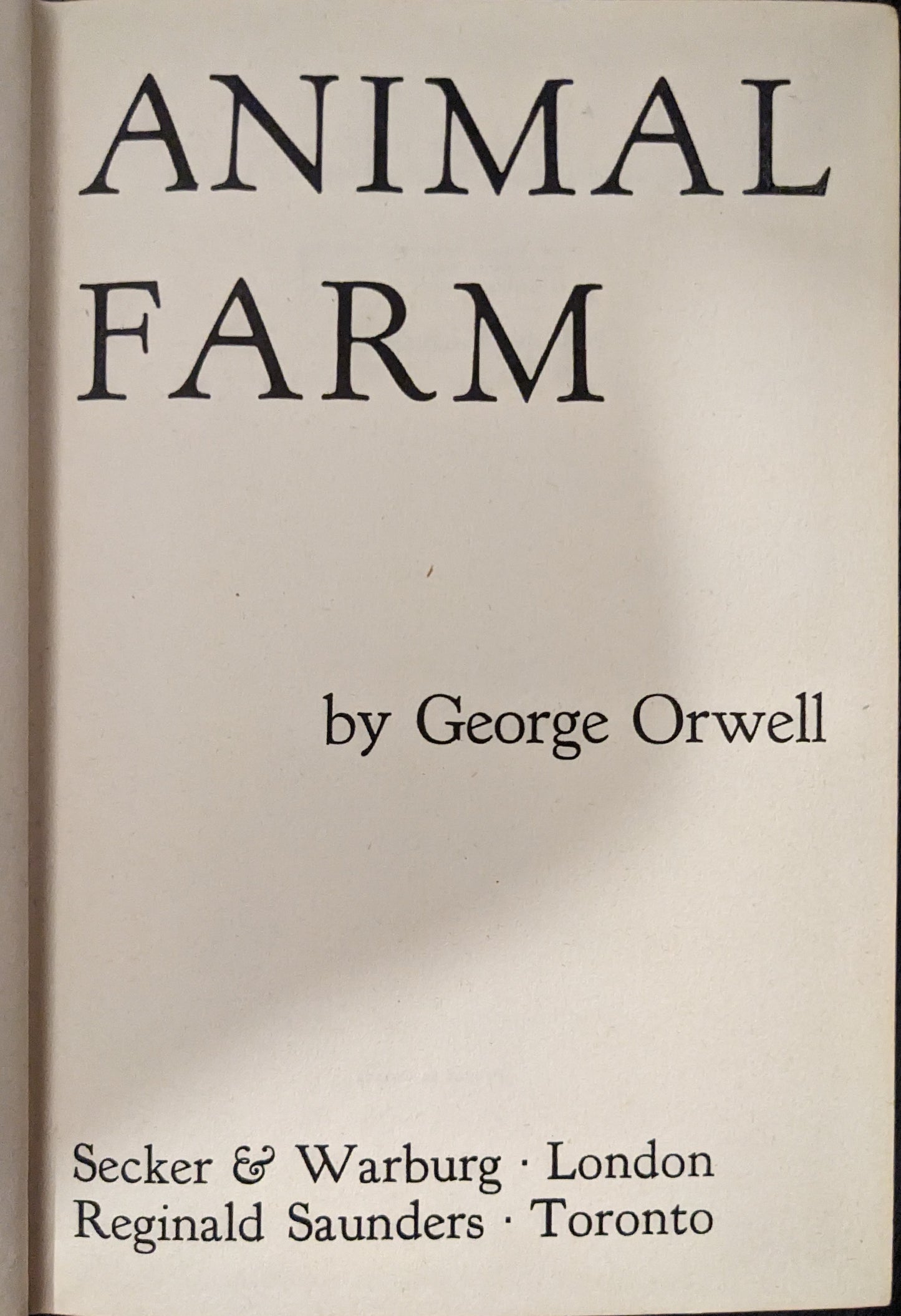 Animal Farm by George Orwell