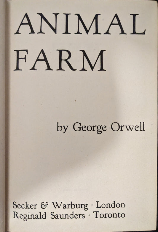 Animal Farm by George Orwell