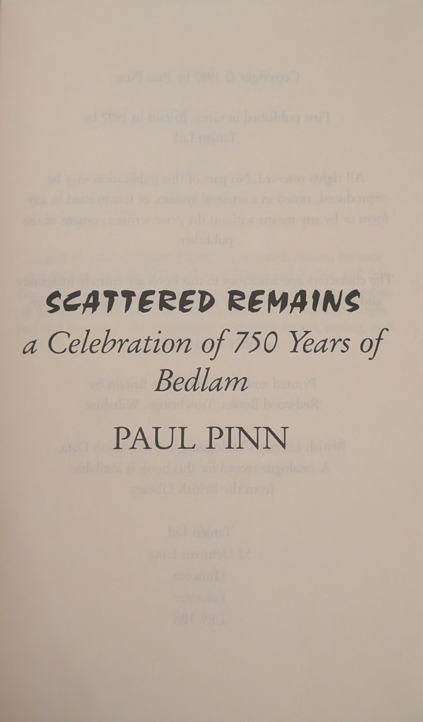 Scattered Remains by Paul Pinn