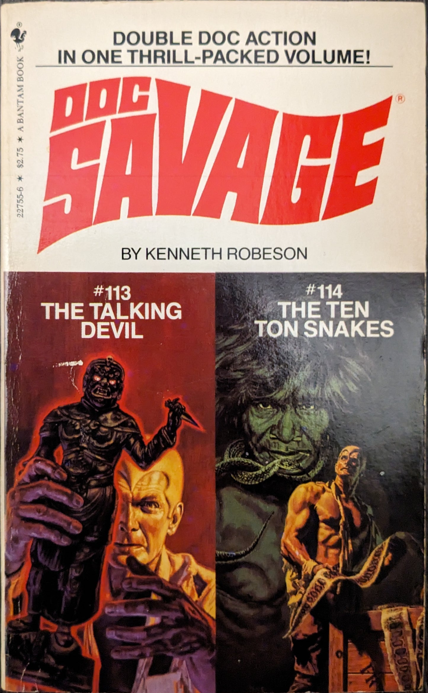 Doc Savage: The Taking Devil #113/ The Ten Ton Snakes #114 by Keith Robeson