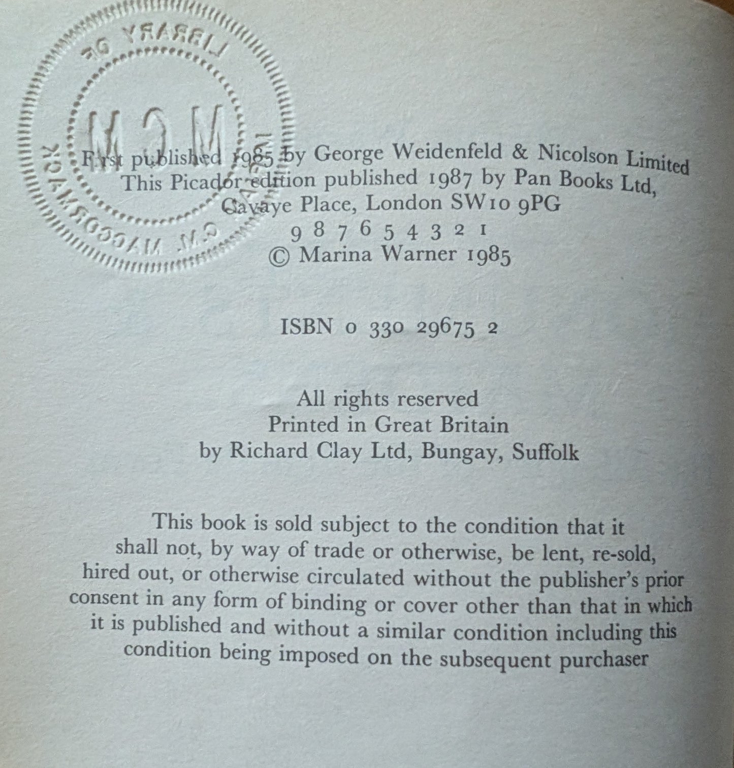 Monuments and Maidens: the Allegory of the the Female Form by Marina Warner