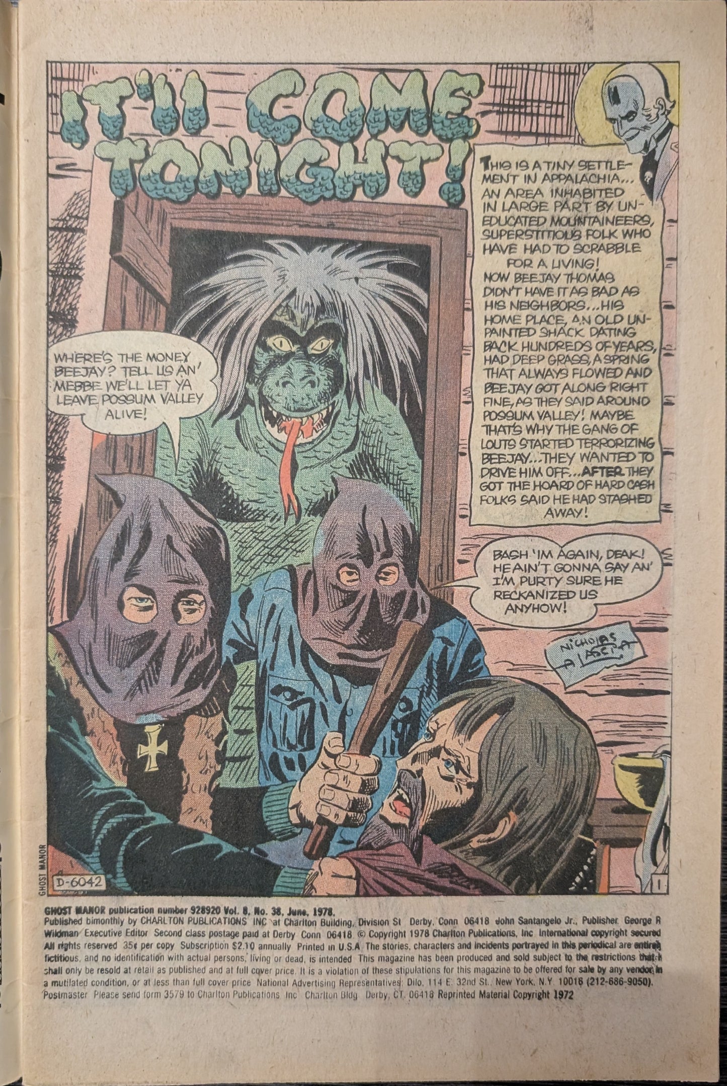 Visit Ghost Manor If You Dare V.8, No.38 (Jun)