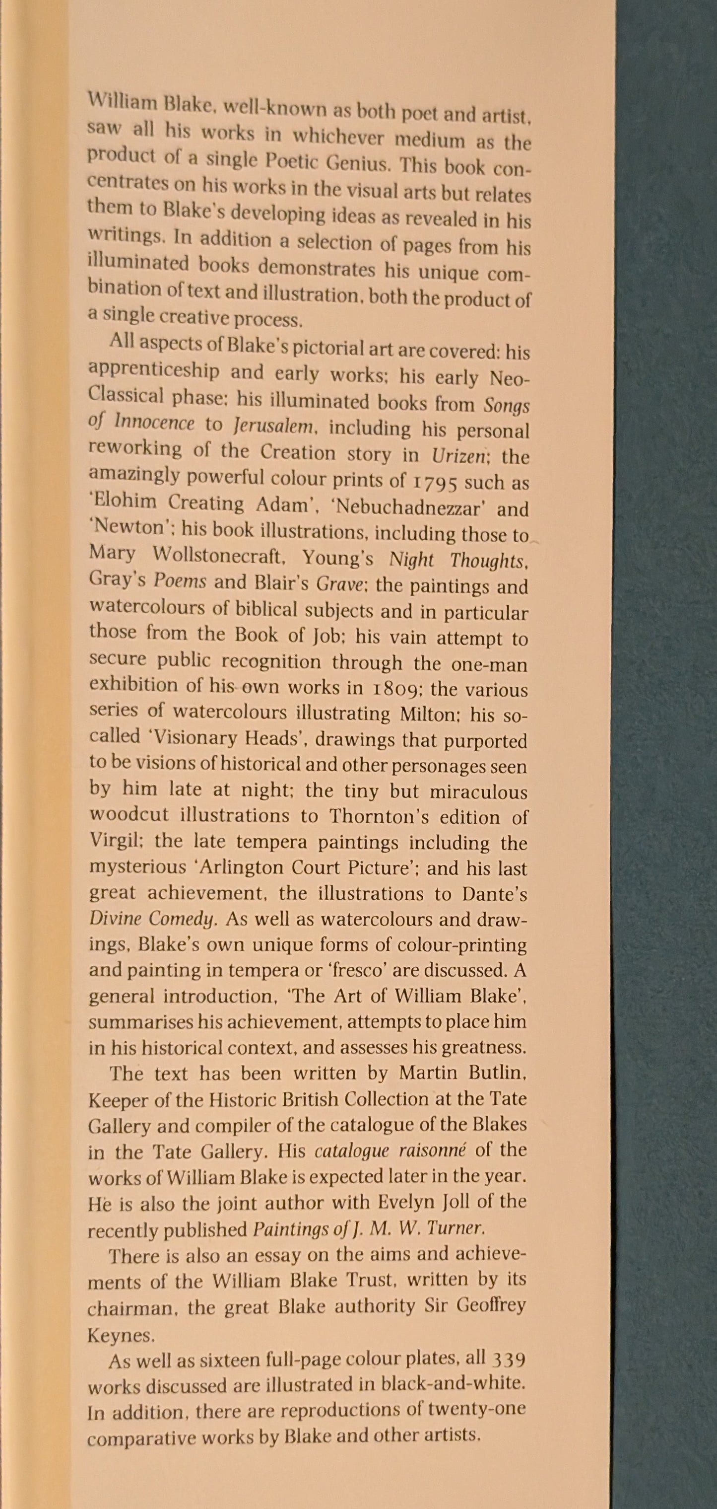 William Blake edited by Martin Butlin