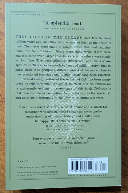 Trilobite: Eyewitness to Evolution by Richard Fortey