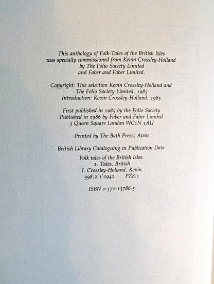 Folk-Tales of The British Isles edited by Kevin Crossley-Holland