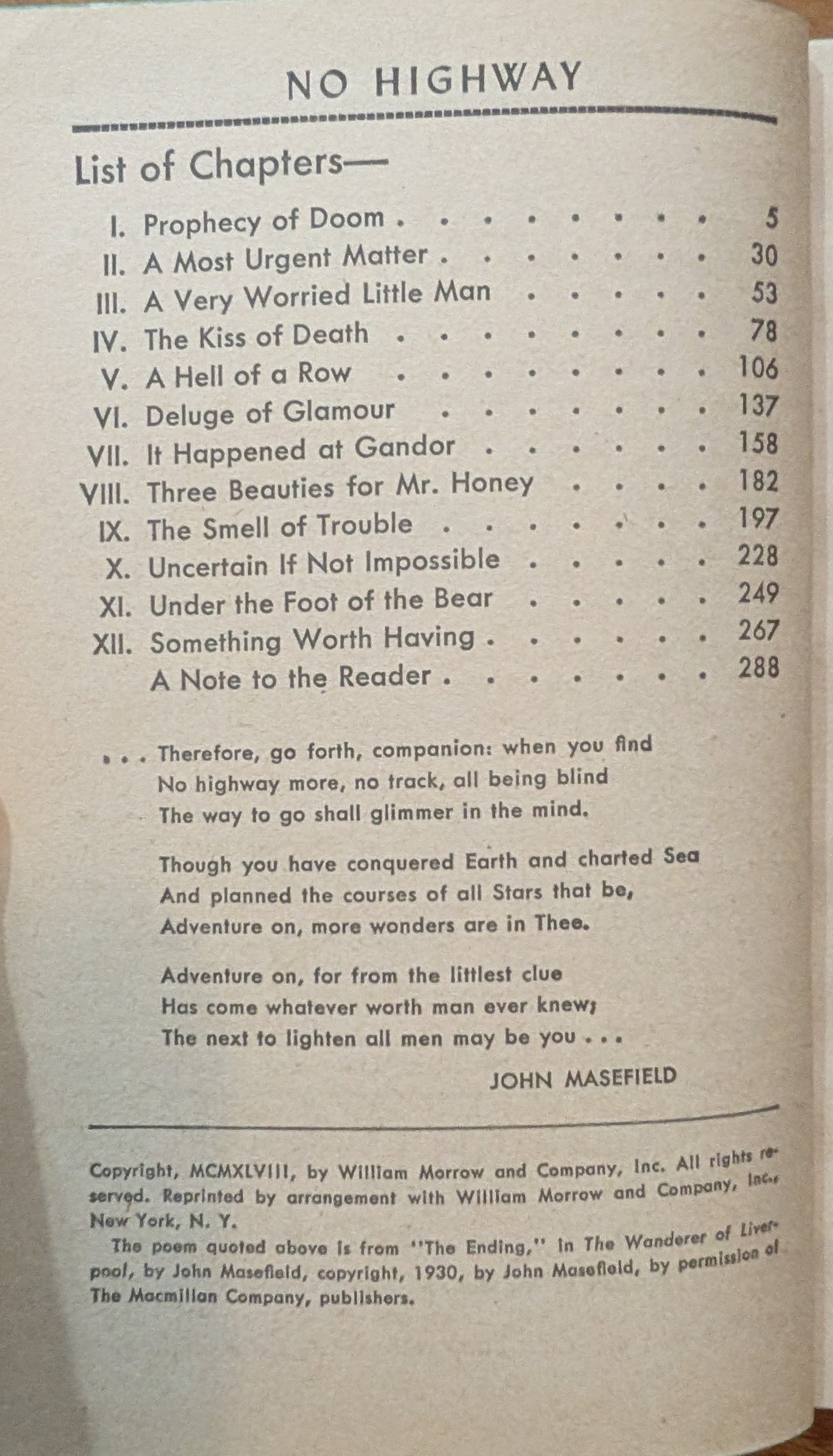 No Highway by Nevil Shute