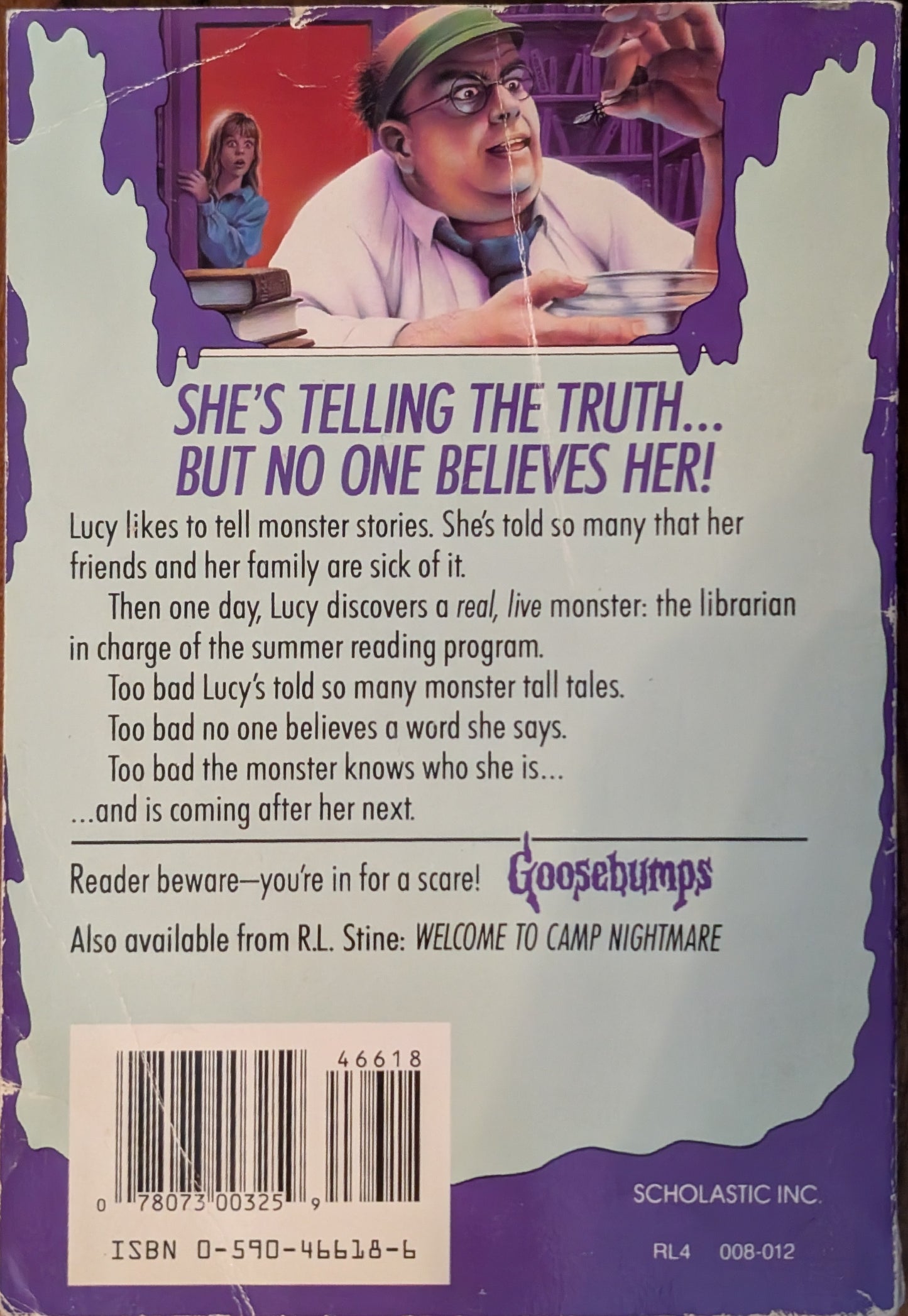 The Girl Who Cried Monster (Goosebumps #8) by R. L Stine