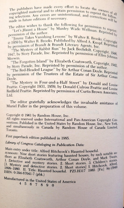 Alfred Hitchcock's Haunted Houseful