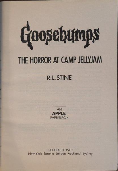 The Horror at Camp Jellyjam (Goosebumps # 33) by R.L Stine