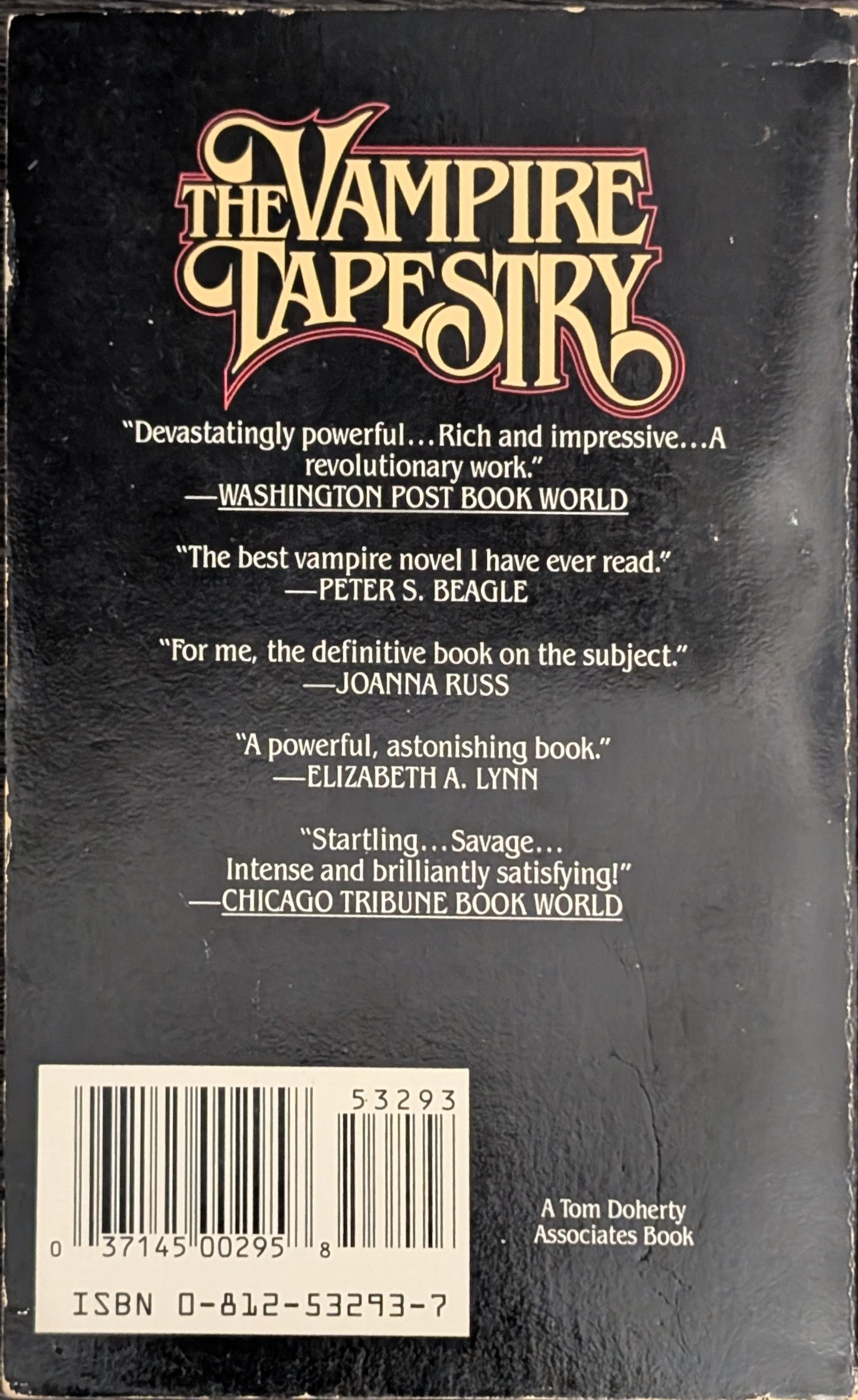 The Vampire Tapestry by Suzy McKee Charnas