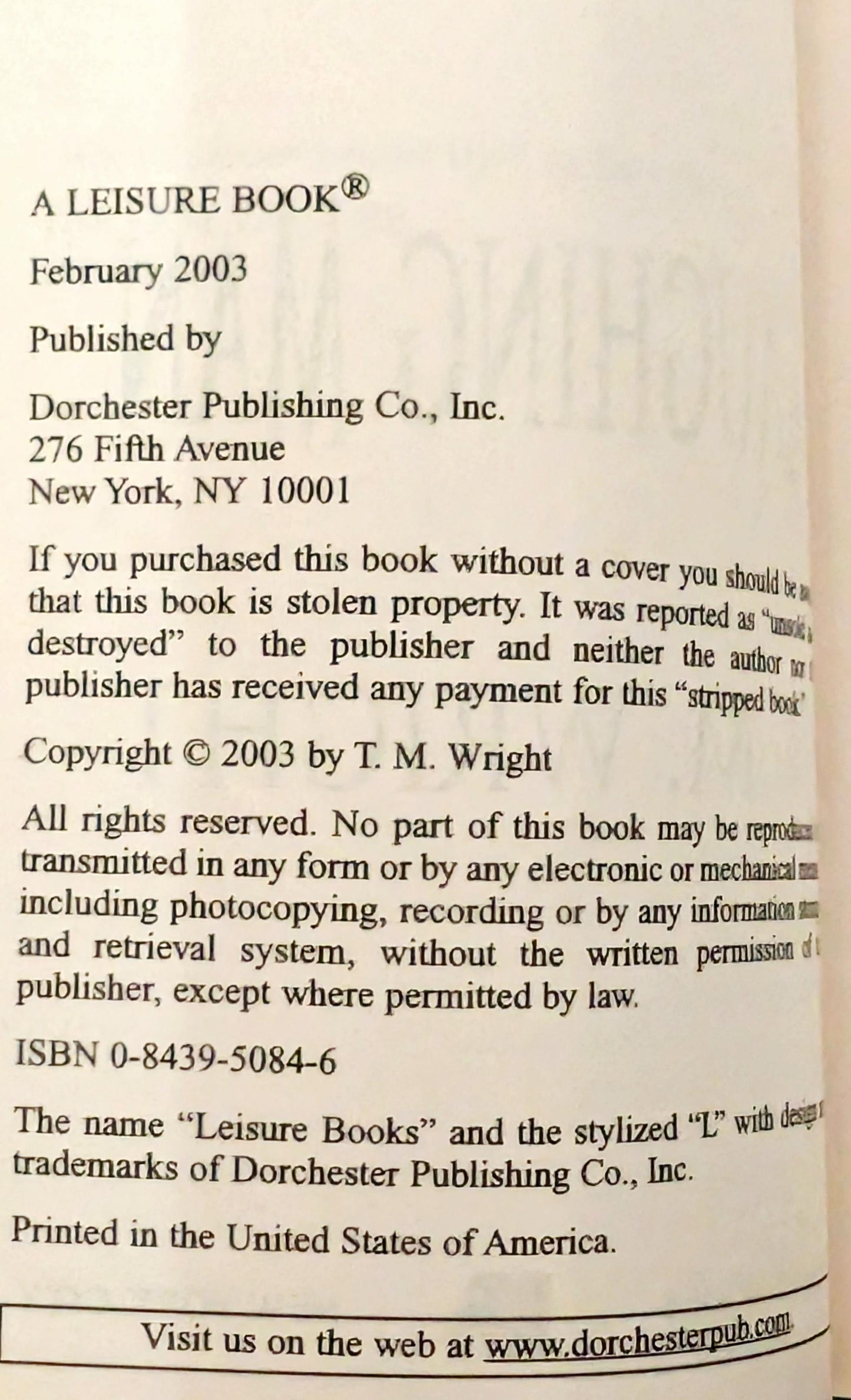 Laughing Man by T.M Wright