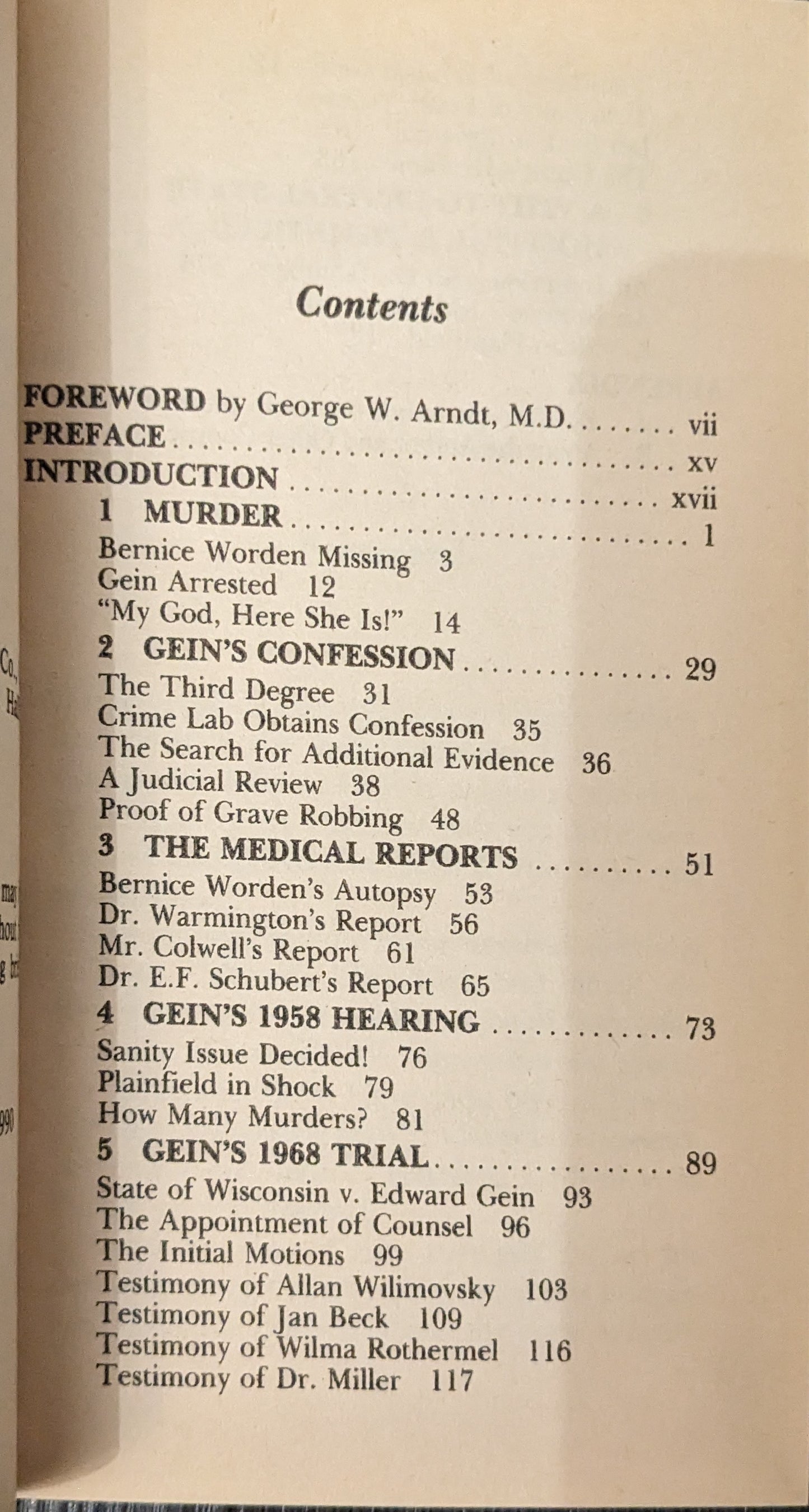 The Case of Edward Gein by Judge Robert H.Gollmar