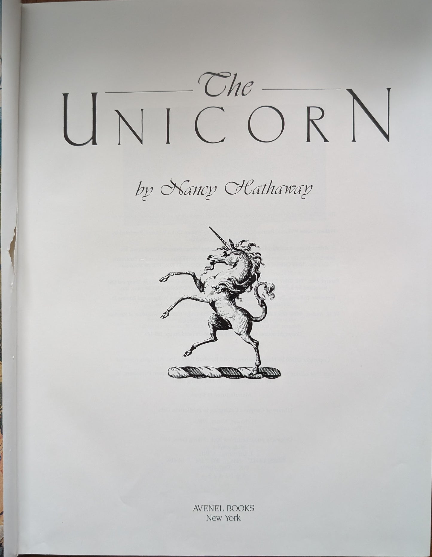 The Unicorn by Nancy Hathaway