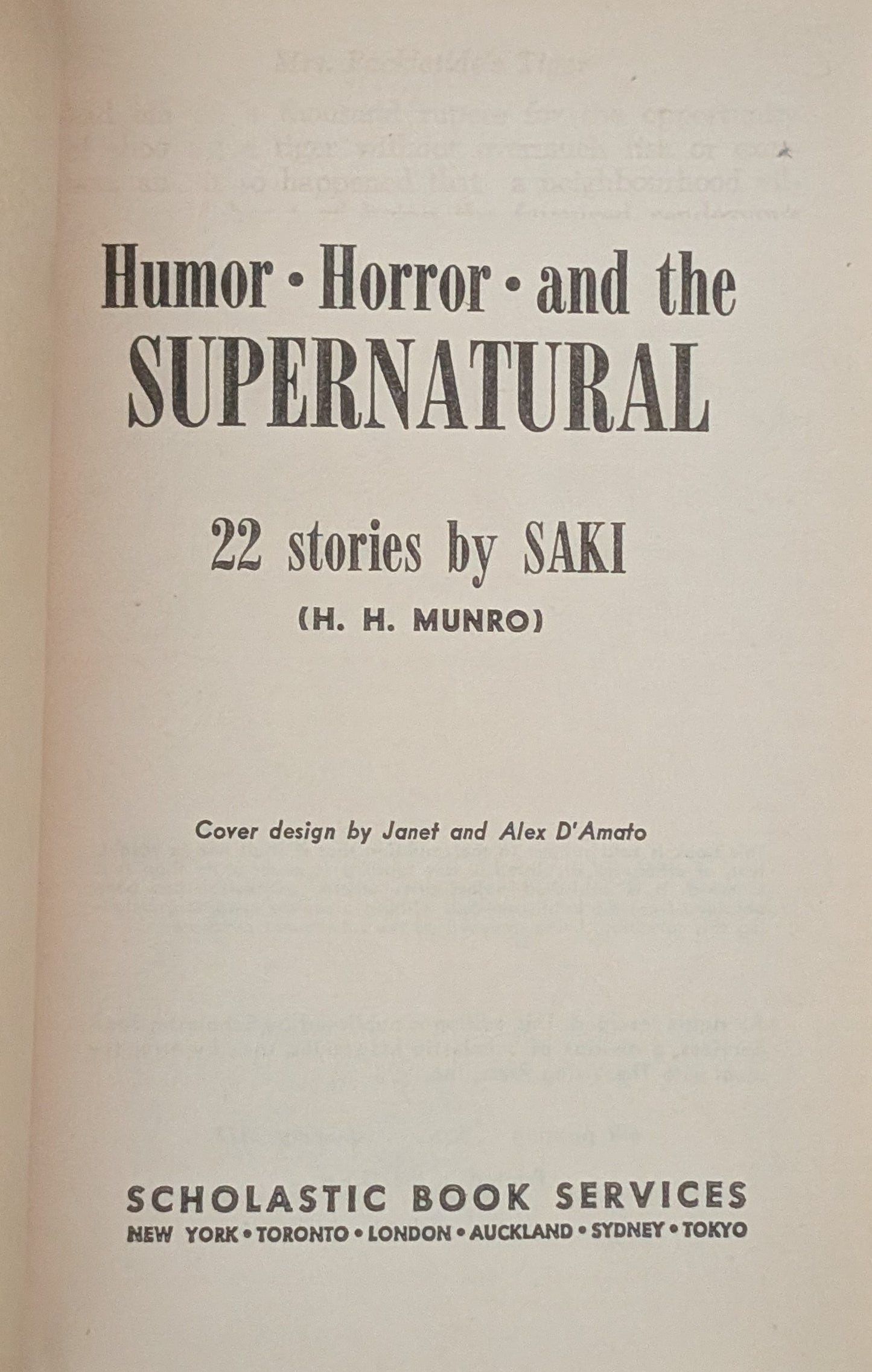 Supernatural by Saki