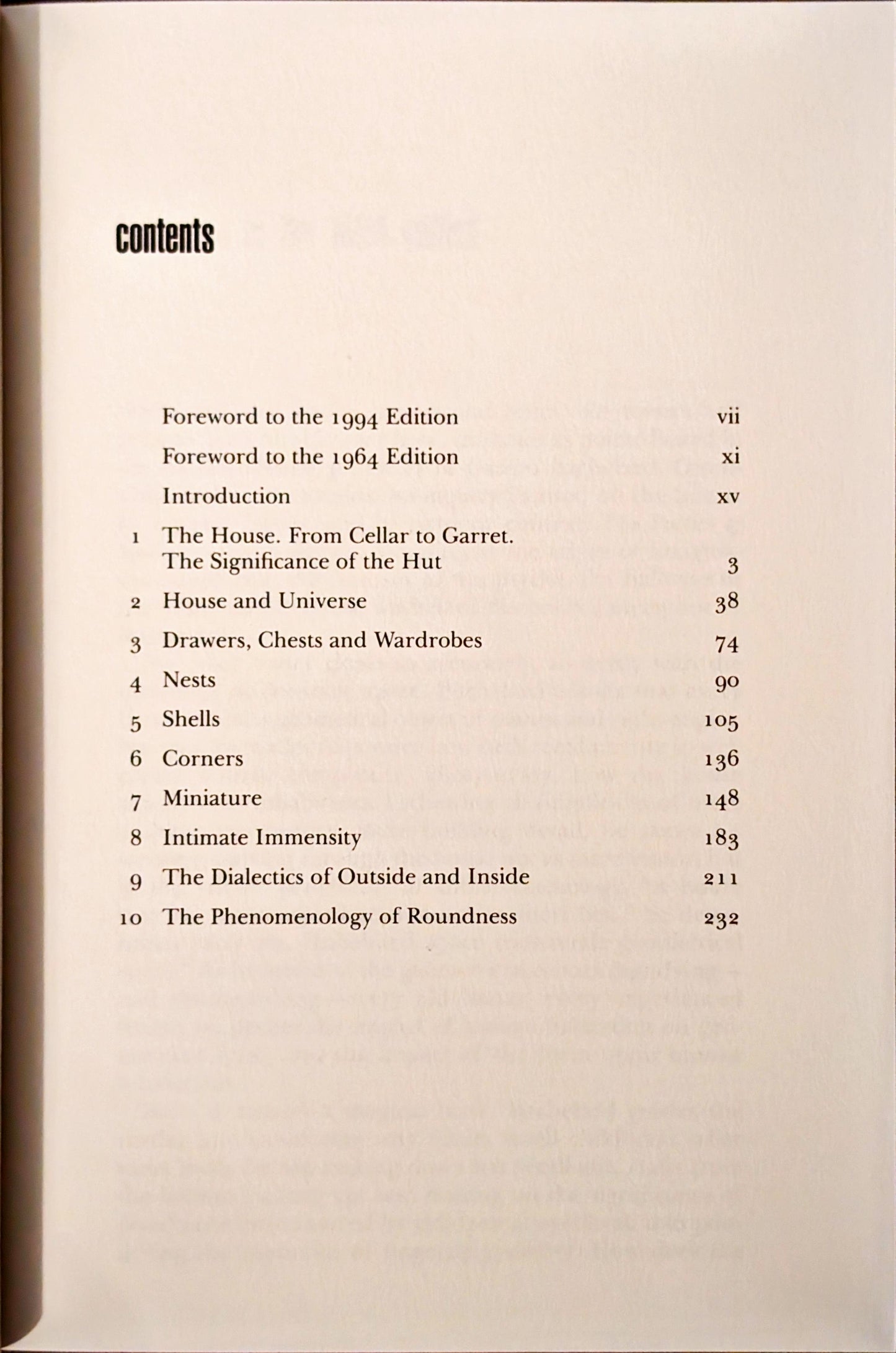 The Poetics of Space by Gaston Bachelard