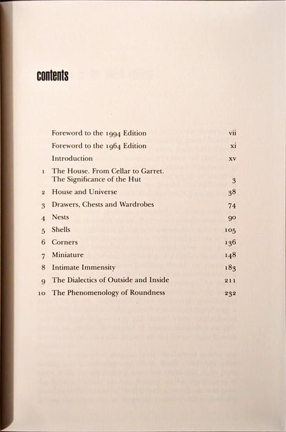 The Poetics of Space by Gaston Bachelard